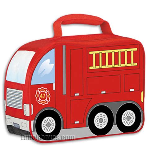 metal fire truck lunch box|fire lunch box work.